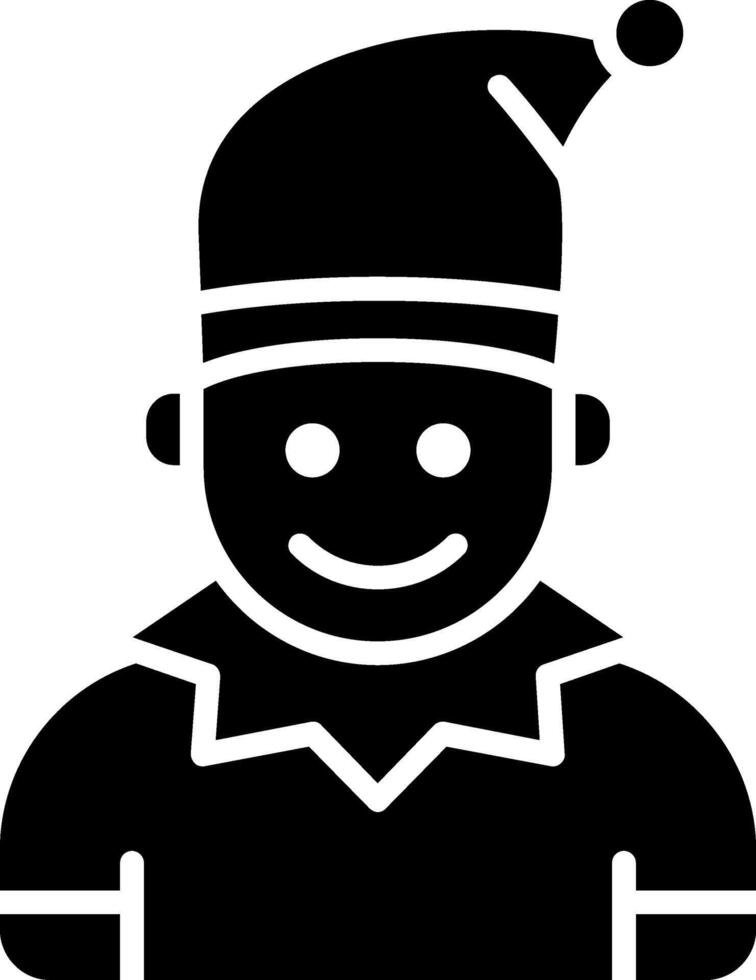 Elf Glyph Icon vector