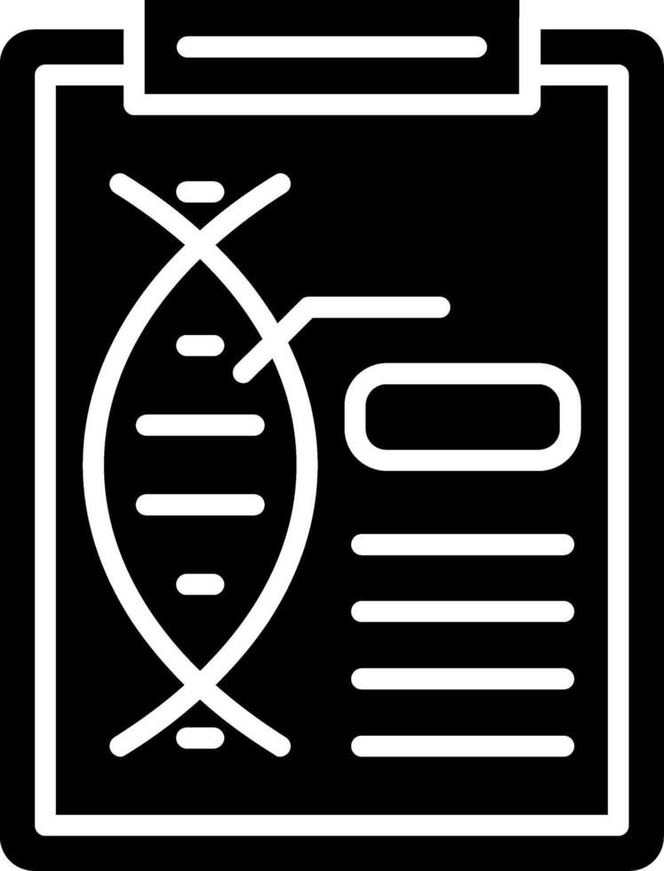 Dna Glyph Icon vector