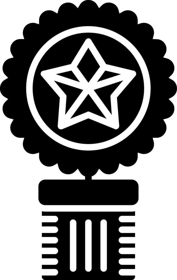 Medal Glyph Icon vector