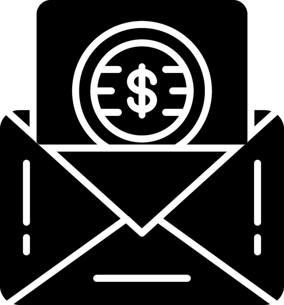 Mail Glyph Icon vector