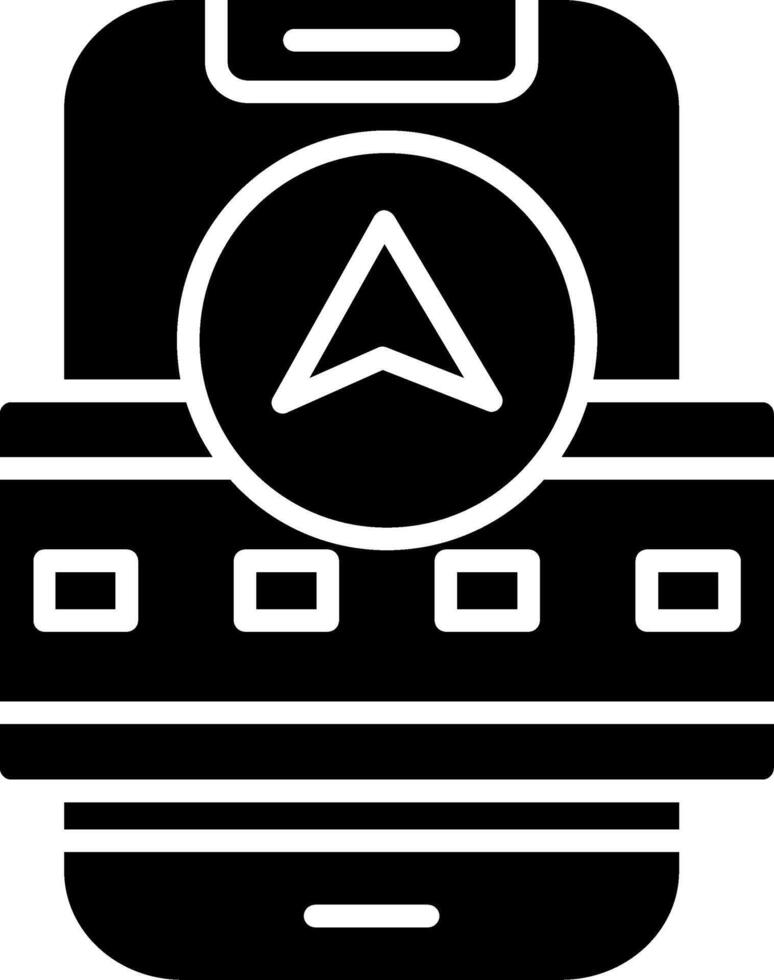 Navigation Glyph Icon vector