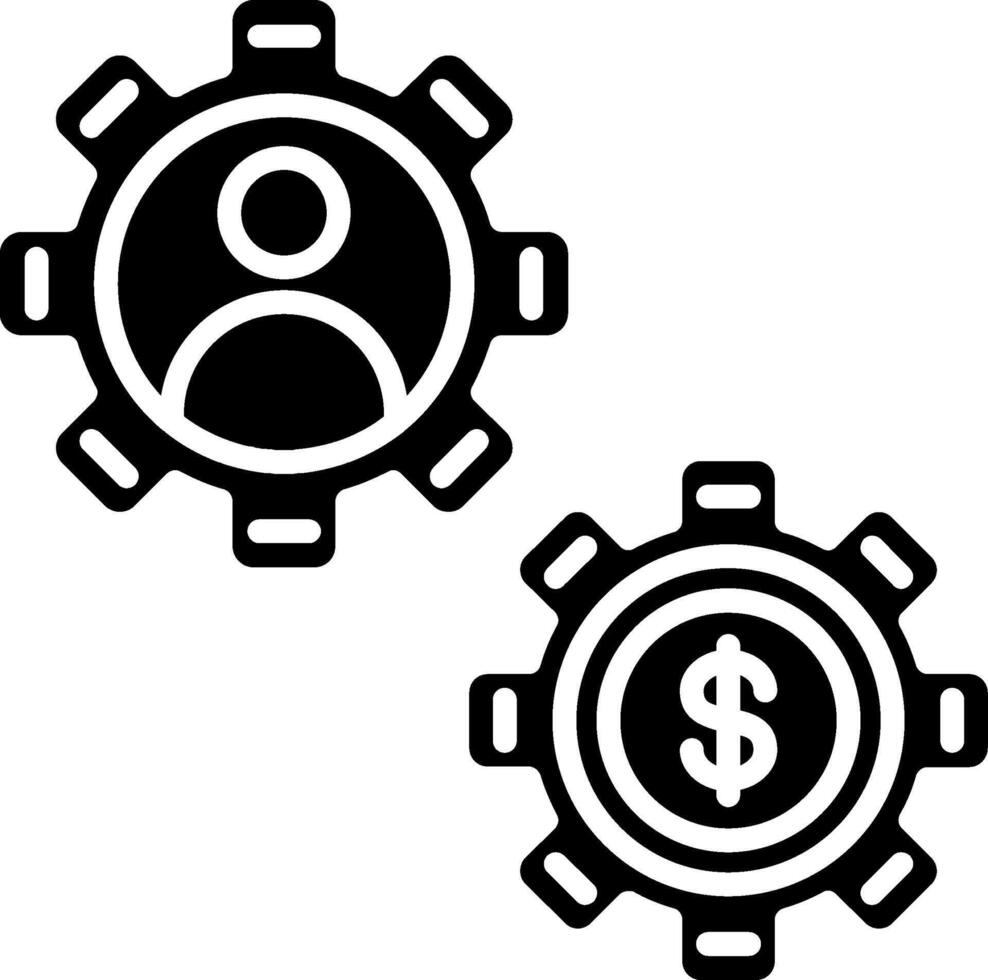 Manager Glyph Icon vector