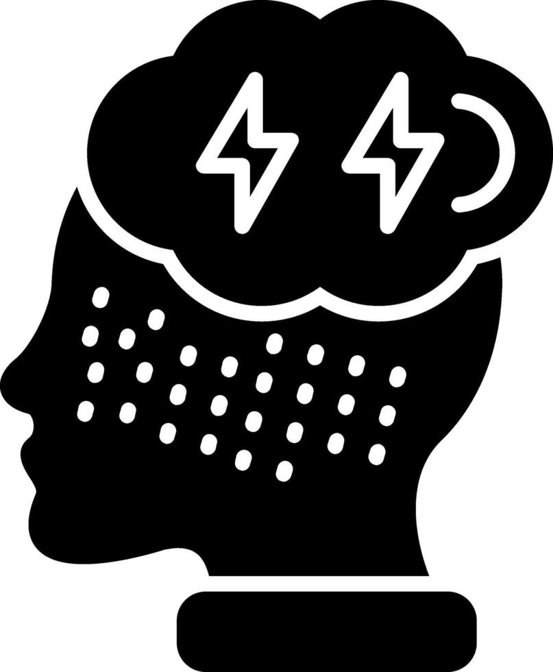 Ptsd Glyph Icon vector