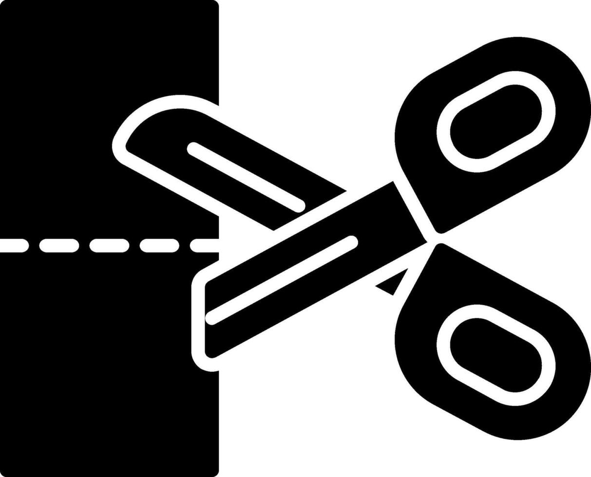 Scissors Glyph Icon vector