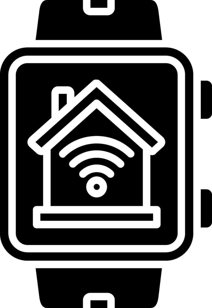 SmartWatch Glyph Icon vector