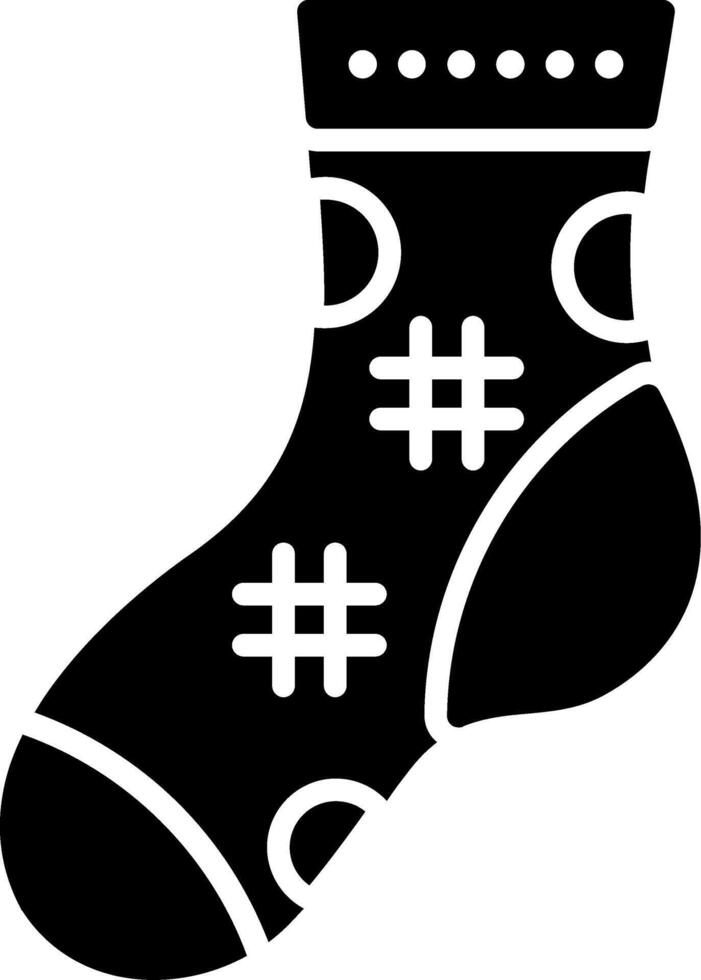 Sock Glyph Icon vector