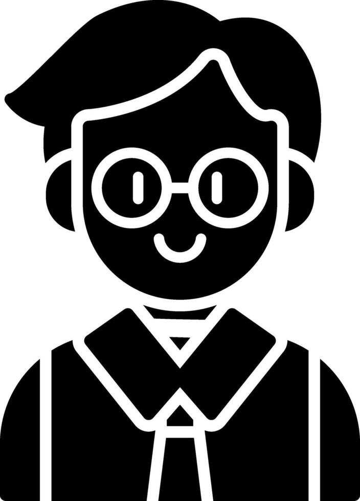 Teacher Glyph Icon vector