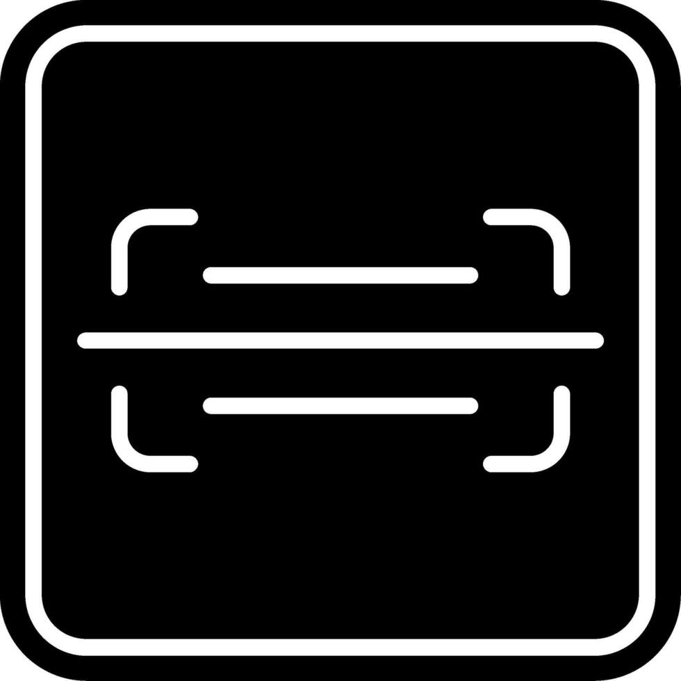 Scanner Glyph Icon vector
