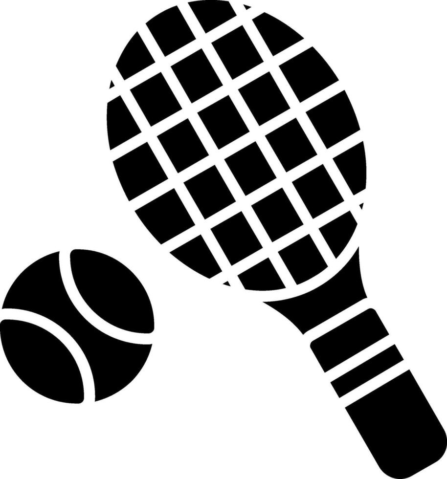 Tennis Glyph Icon vector
