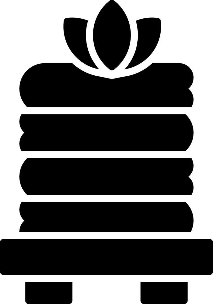 Towels Glyph Icon vector