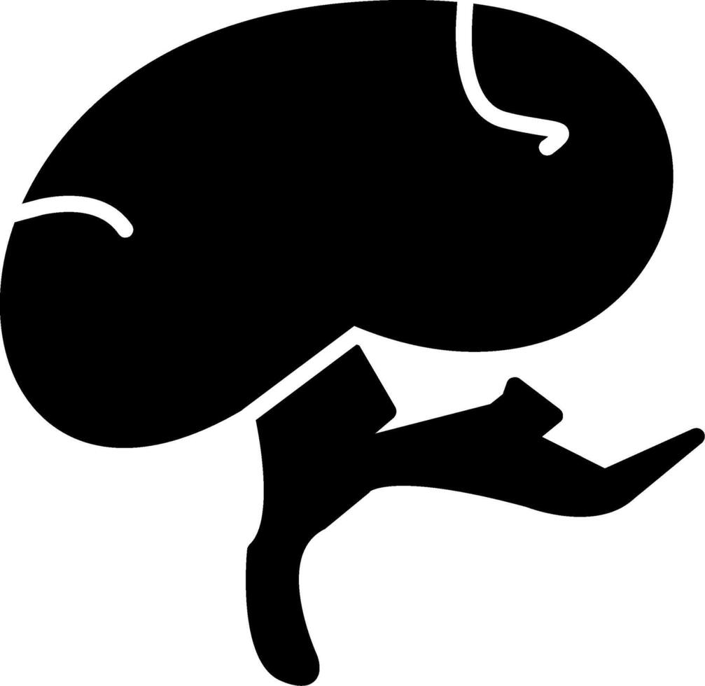 Spleen Glyph Icon vector