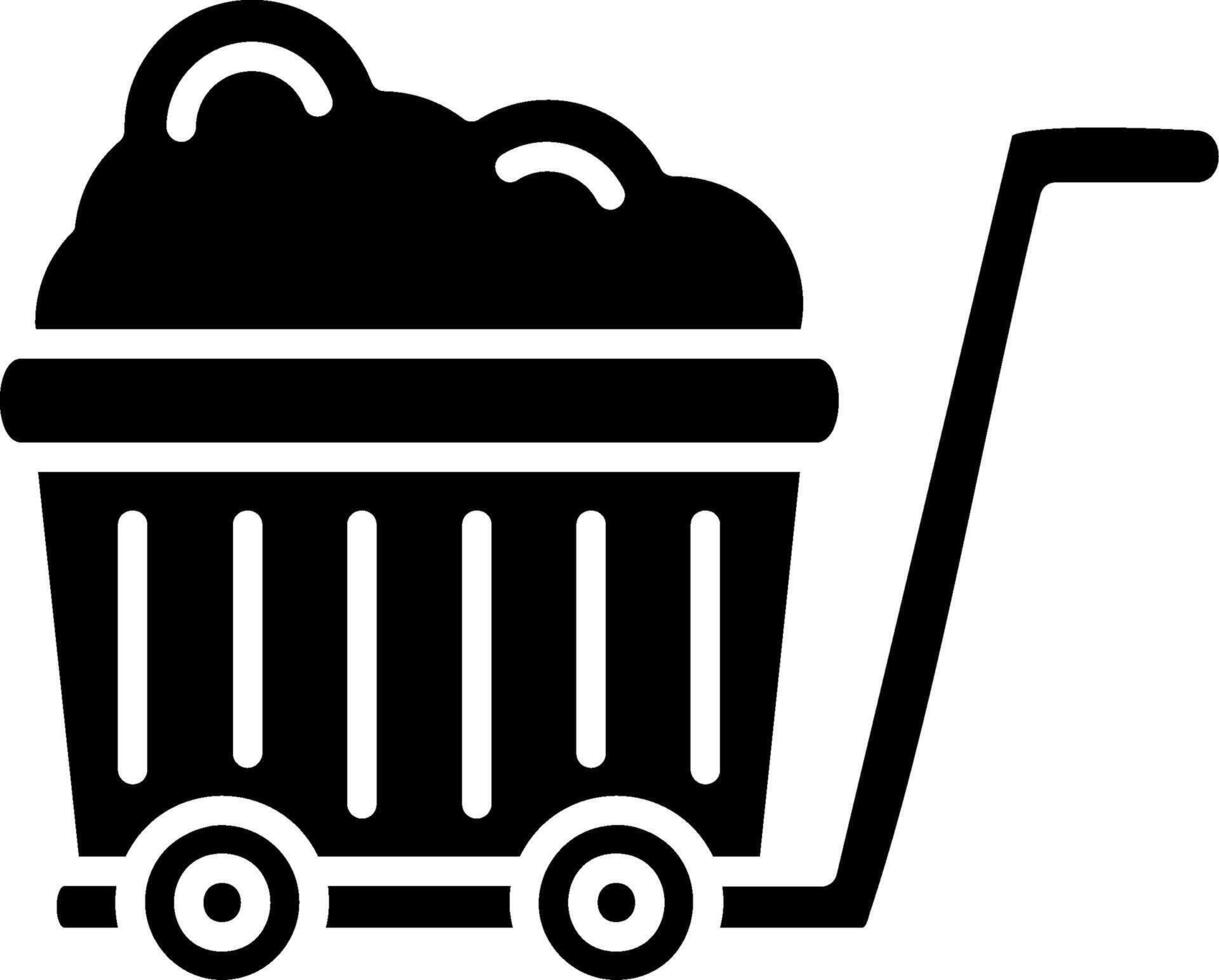 Wagon Glyph Icon vector