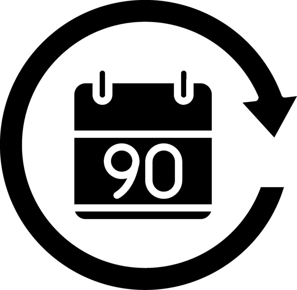 90 Dyas Glyph Icon vector