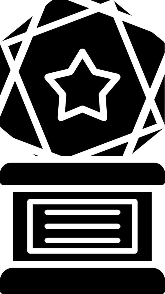 Award Glyph Icon vector
