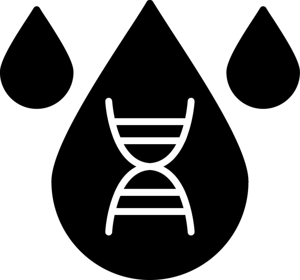 Blood Glyph Icon vector