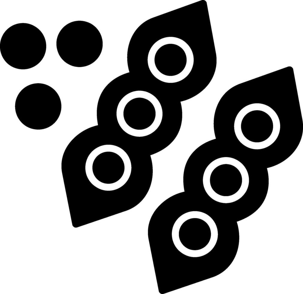 Beans Glyph Icon vector
