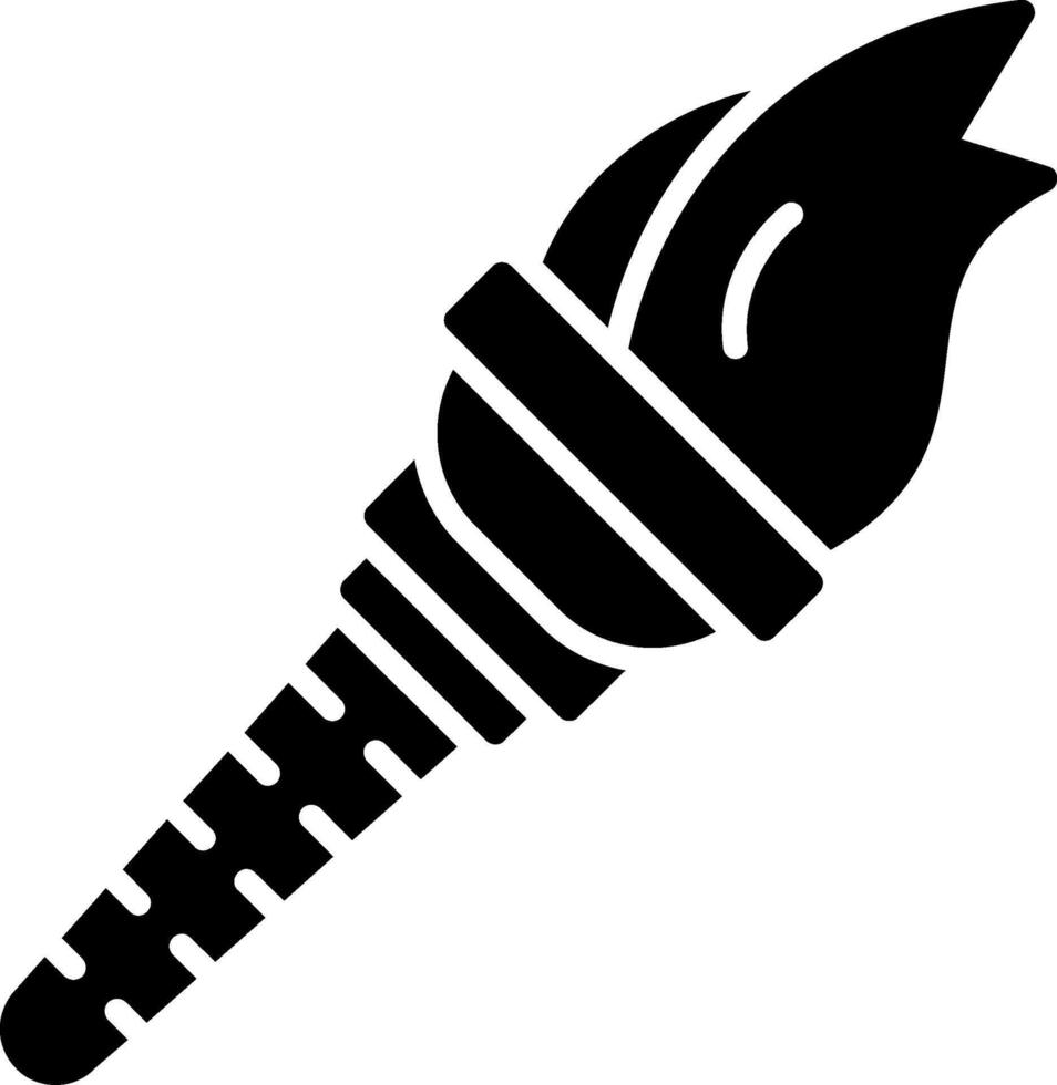 Torch Glyph Icon vector
