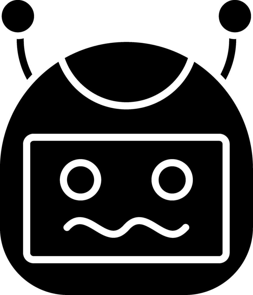 Bot Glyph Icon vector