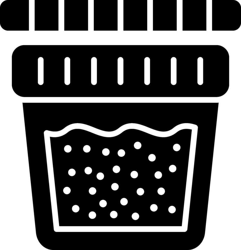 Urine Test Glyph Icon vector