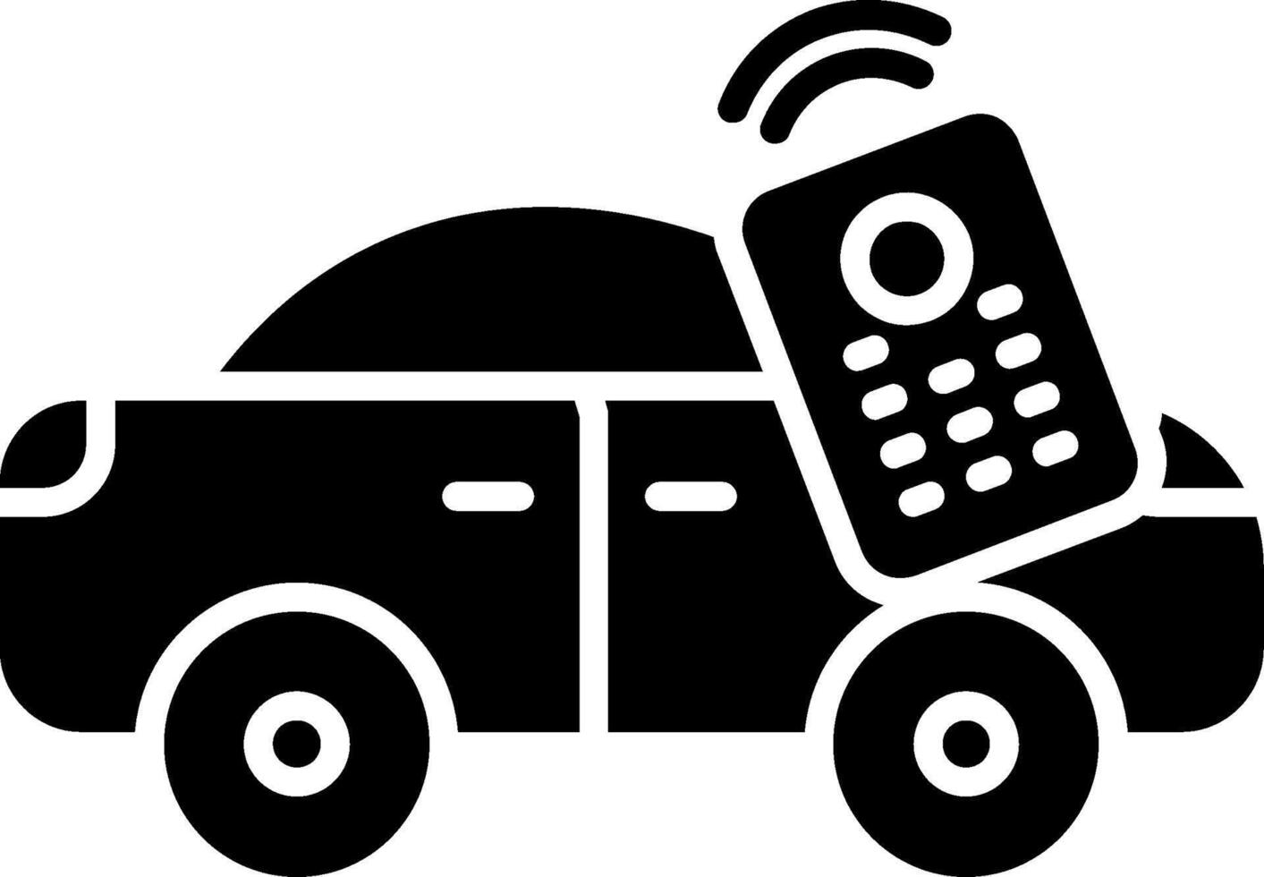 Car Glyph Icon vector