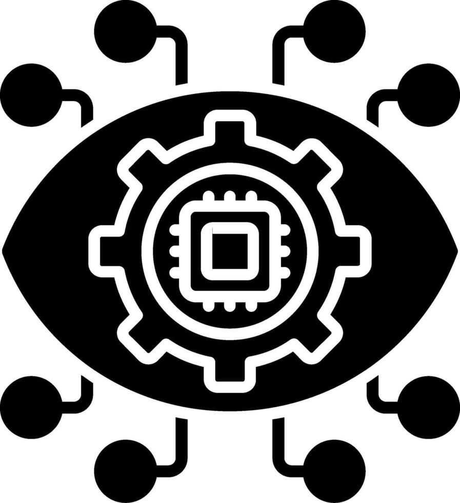 Eye Glyph Icon vector