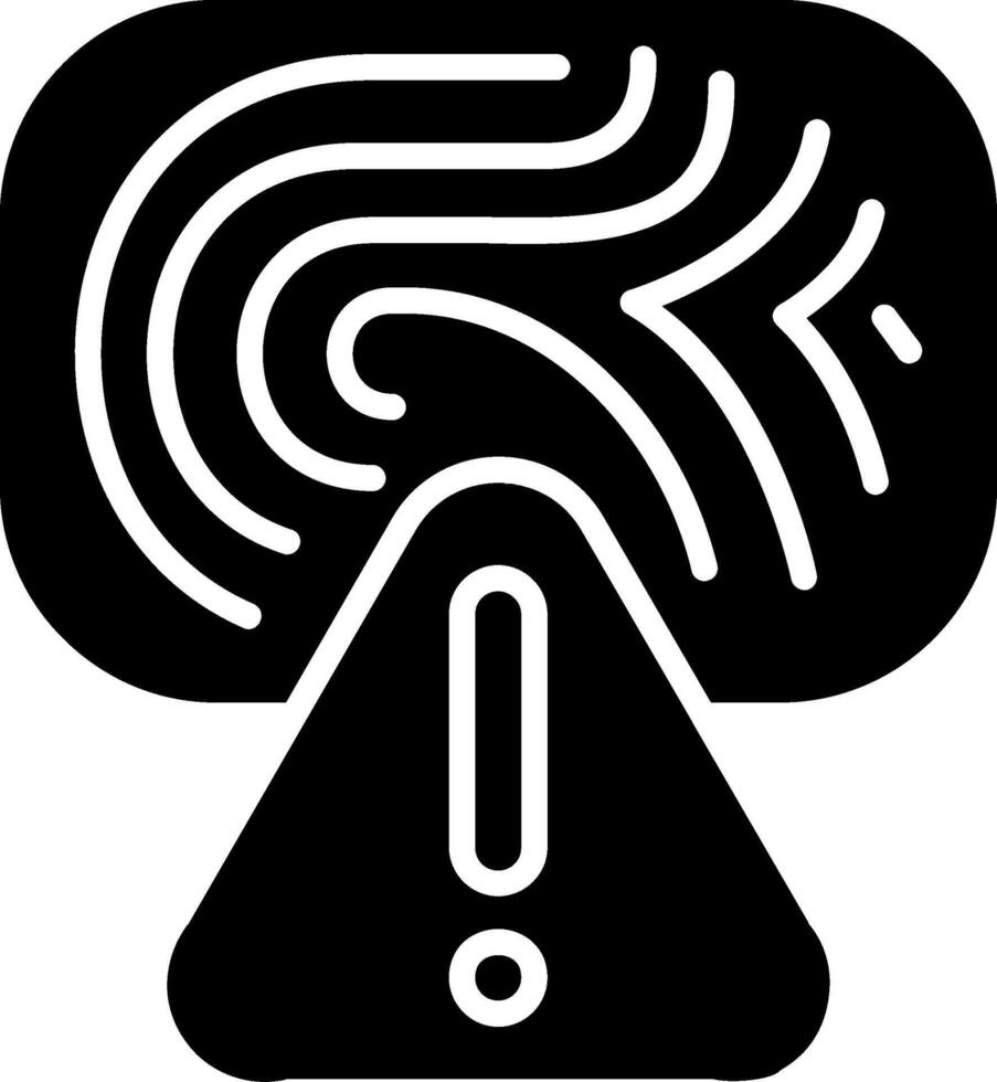 Error Glyph Icon vector