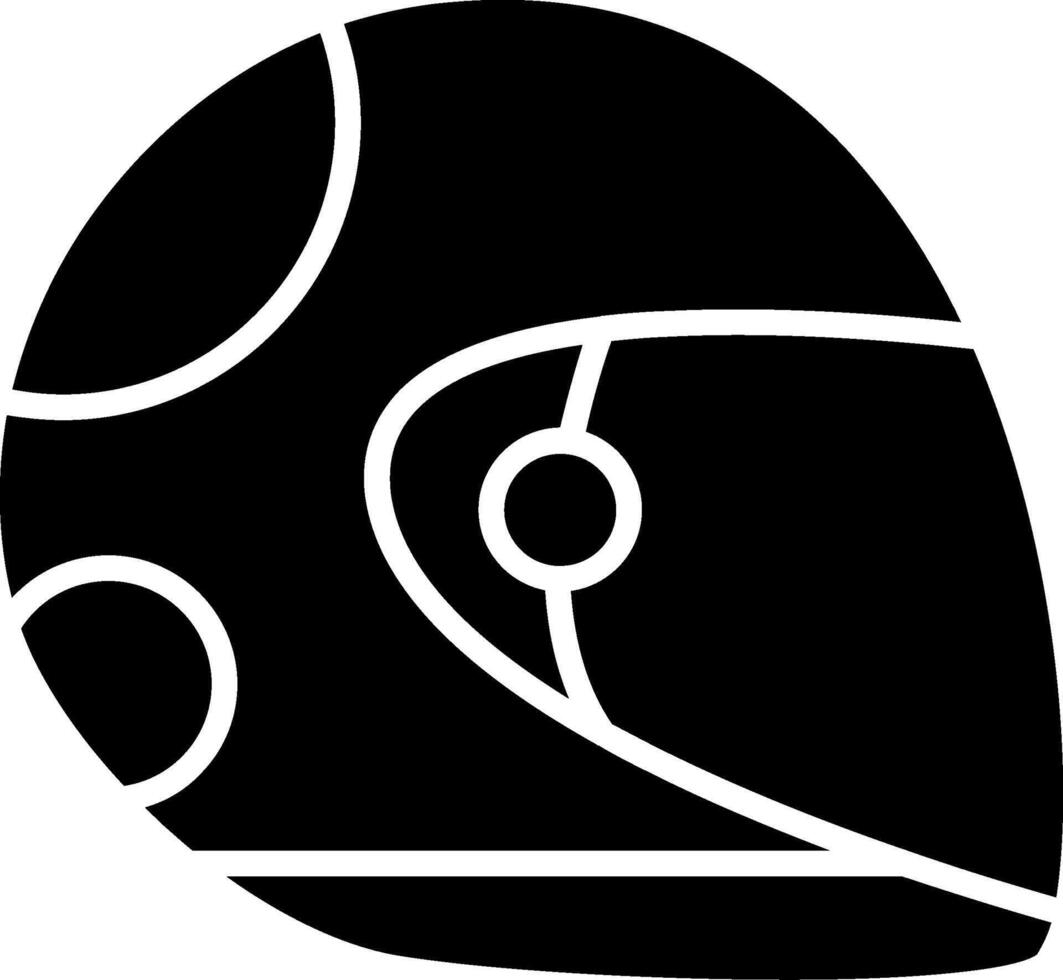 Helmet Glyph Icon vector