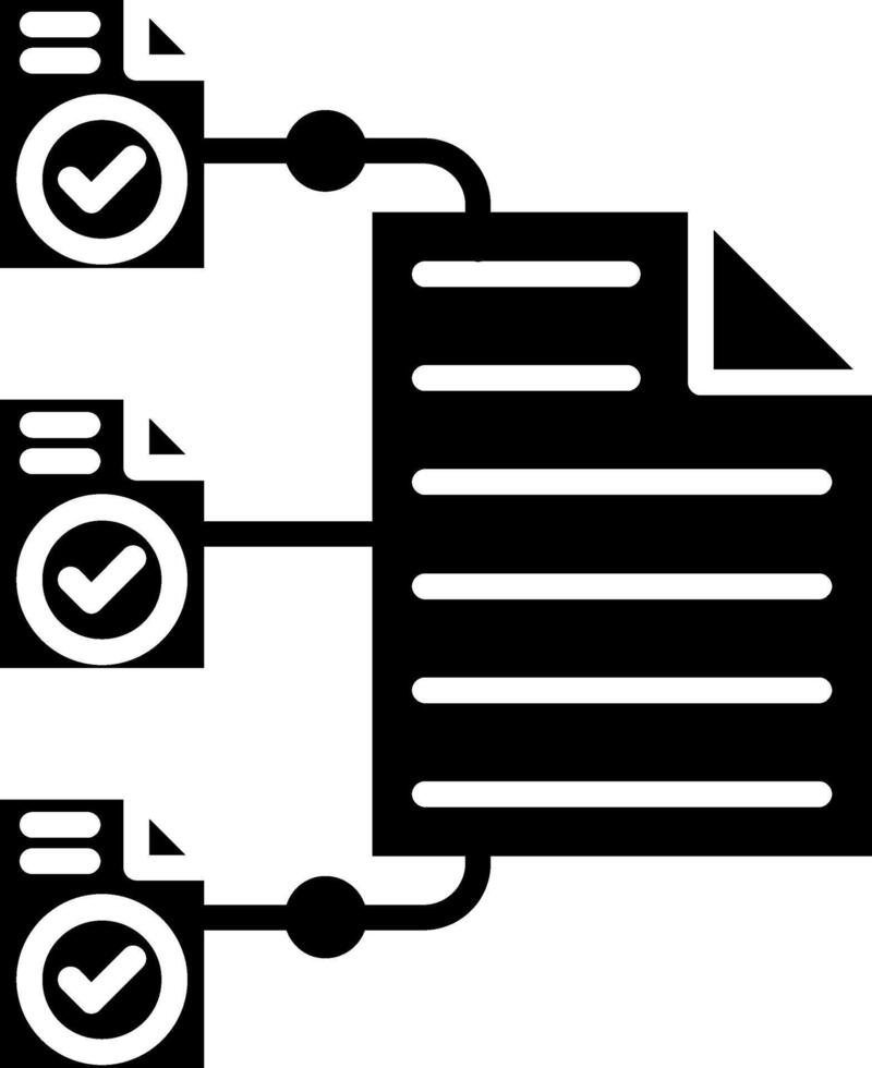 File Management Glyph Icon vector