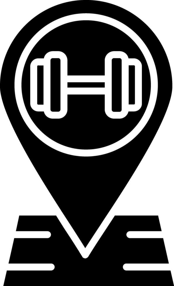 Location Glyph Icon vector