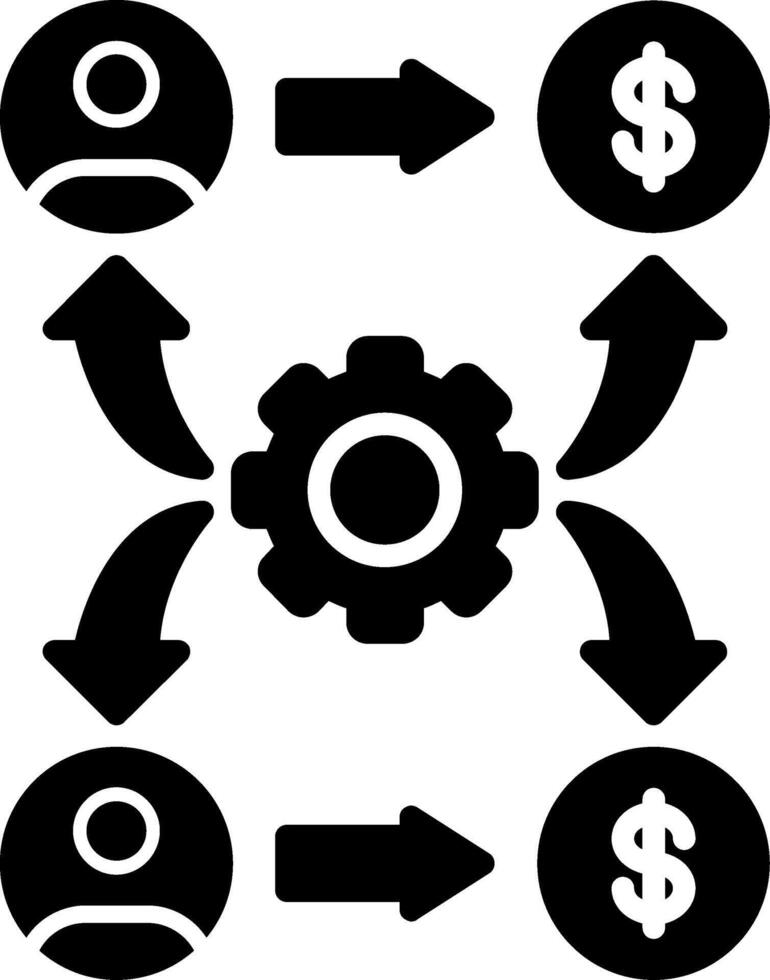 Methodology Glyph Icon vector