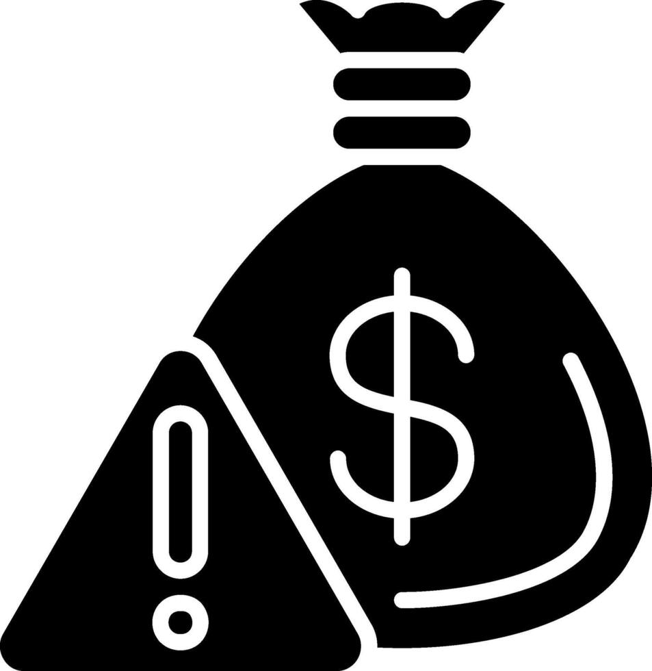 Risk Management Glyph Icon vector