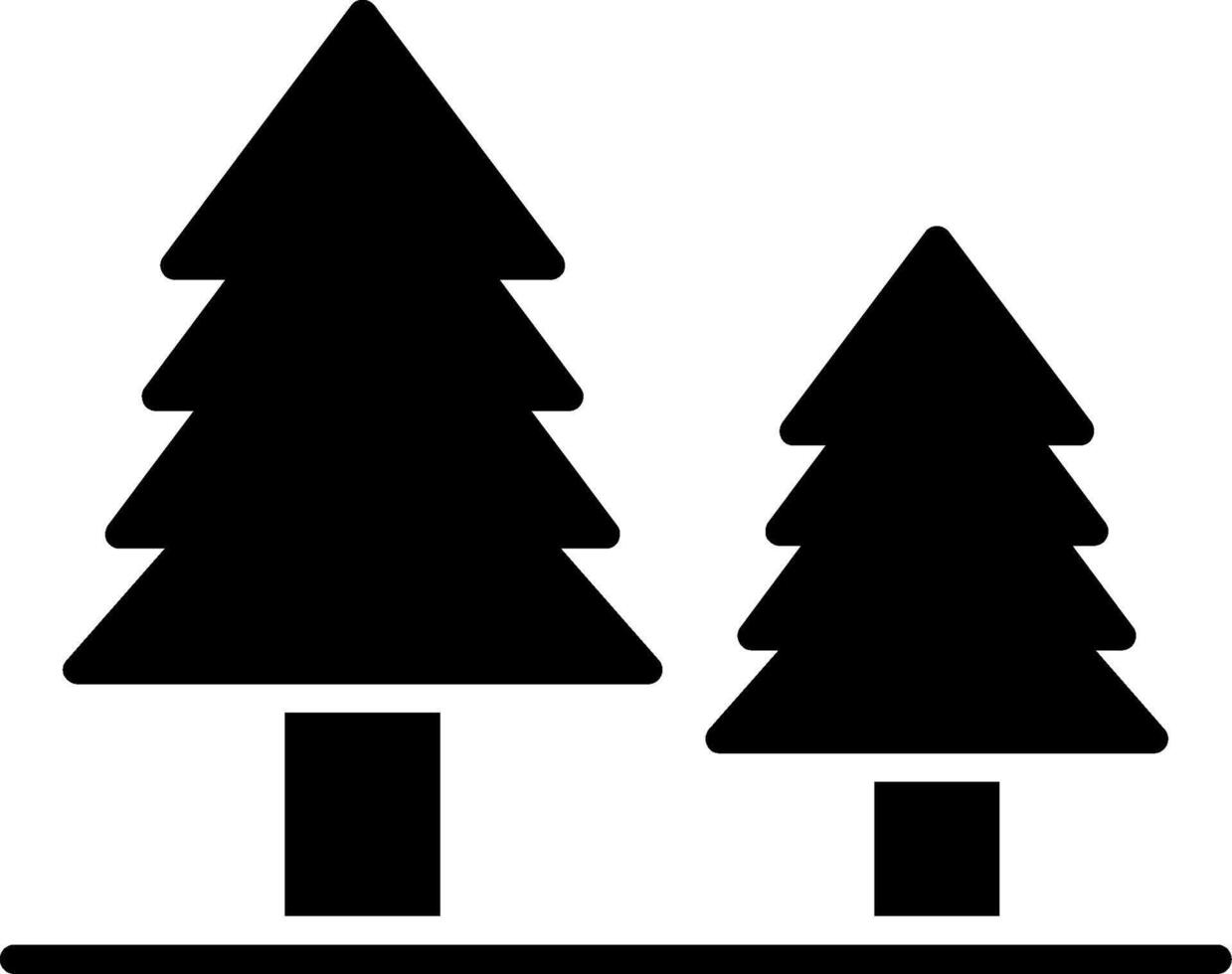 Pine Glyph Icon vector