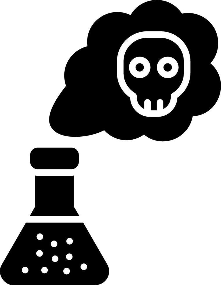 Poison Glyph Icon vector
