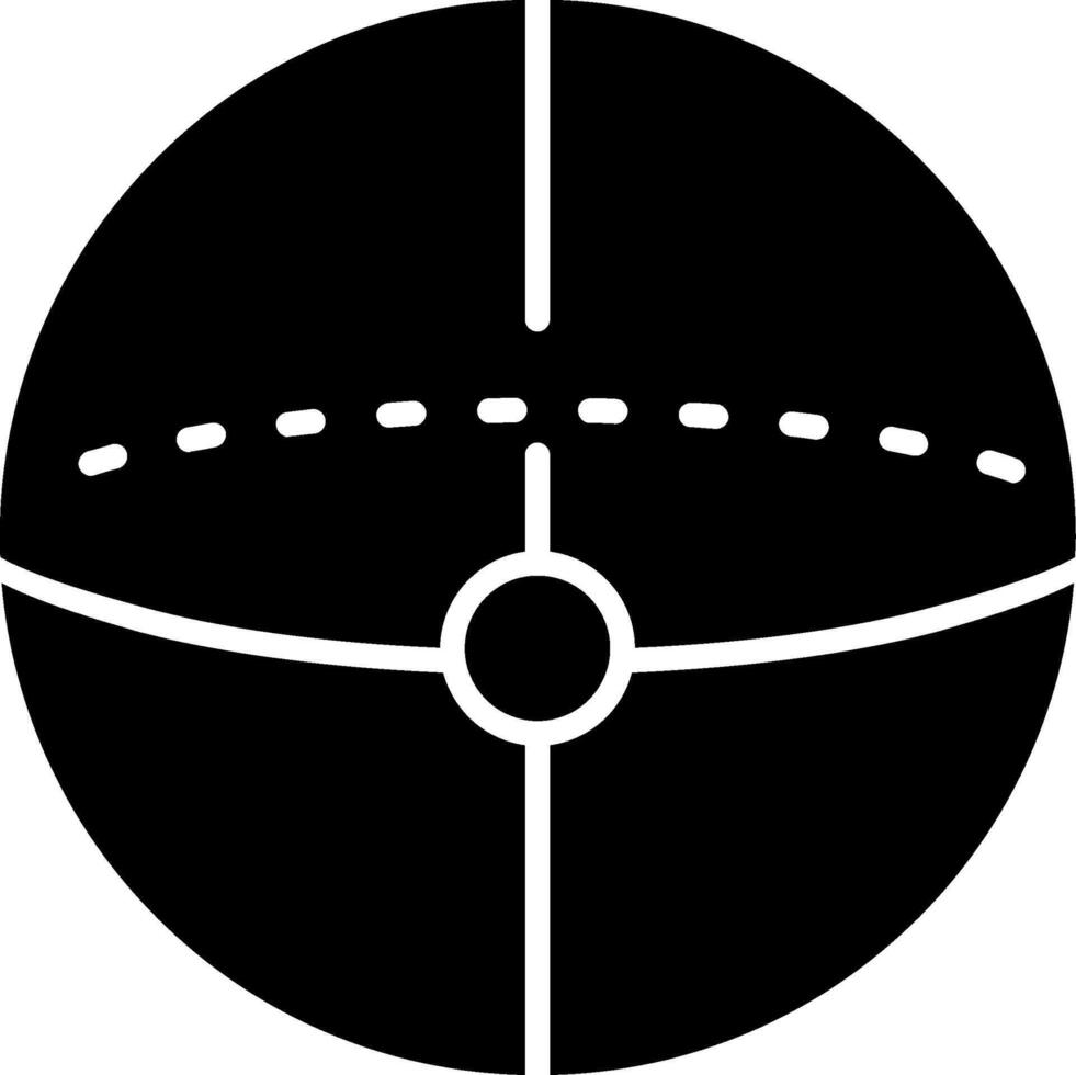 Sphere Glyph Icon vector