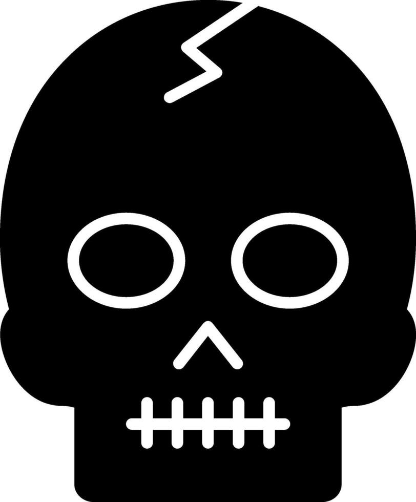 Skull Glyph Icon vector