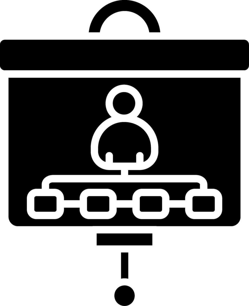 Team Management Glyph Icon vector
