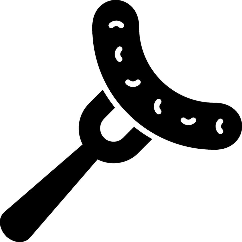 Sausage Glyph Icon vector