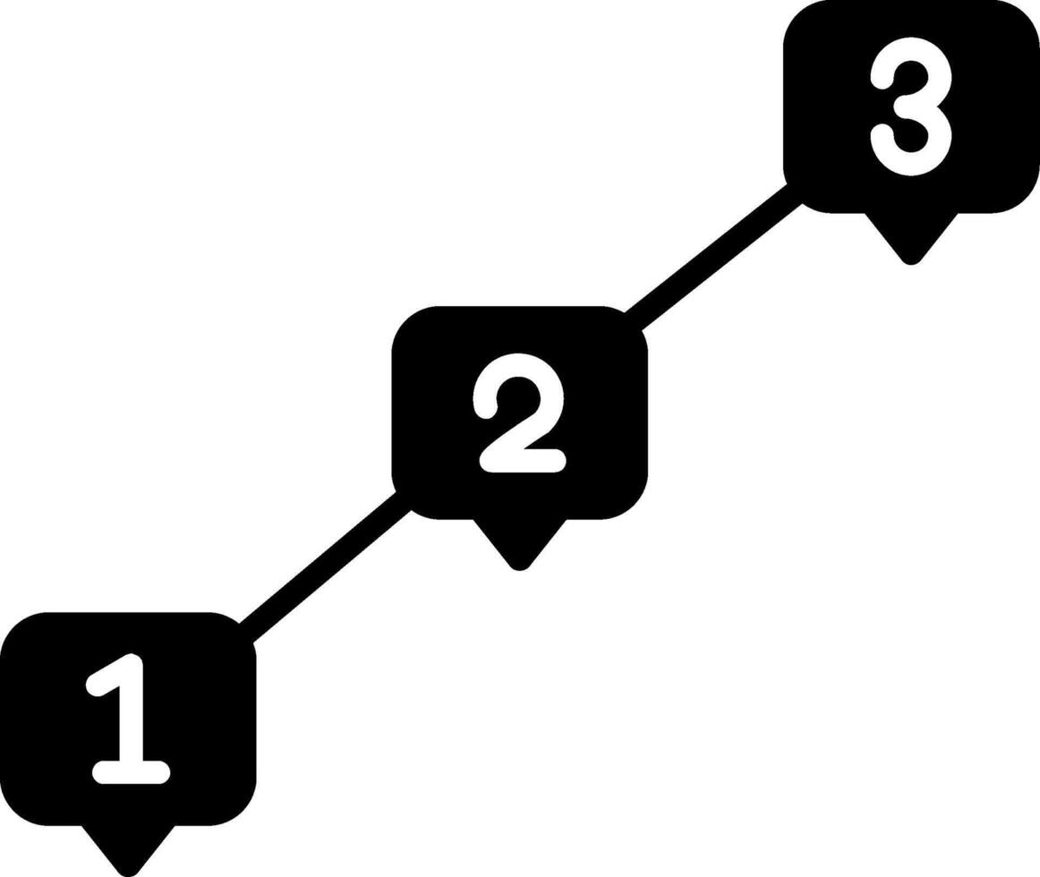 Timeline Glyph Icon vector