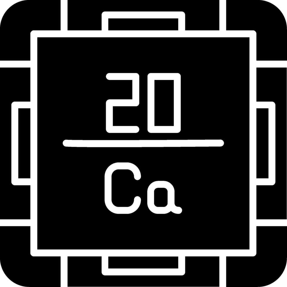 Calcium Glyph Icon vector