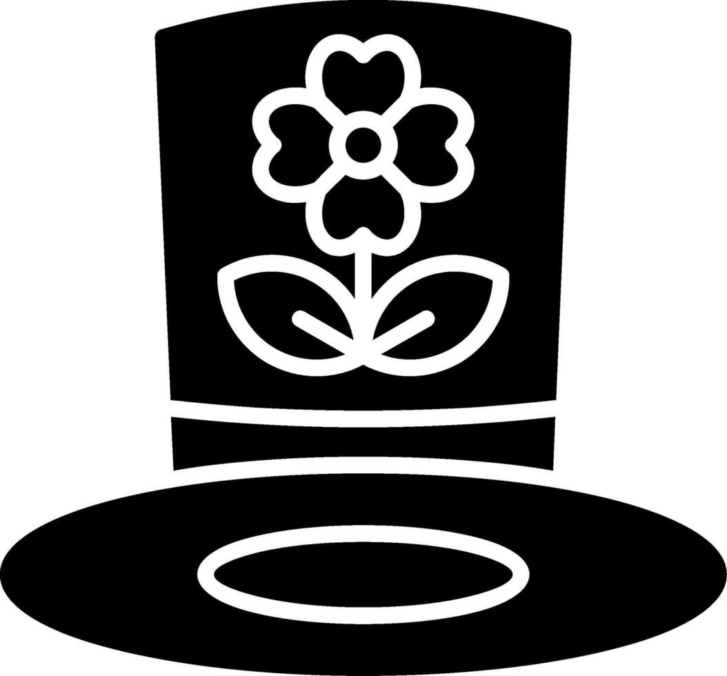 Hat Glyph Icon vector