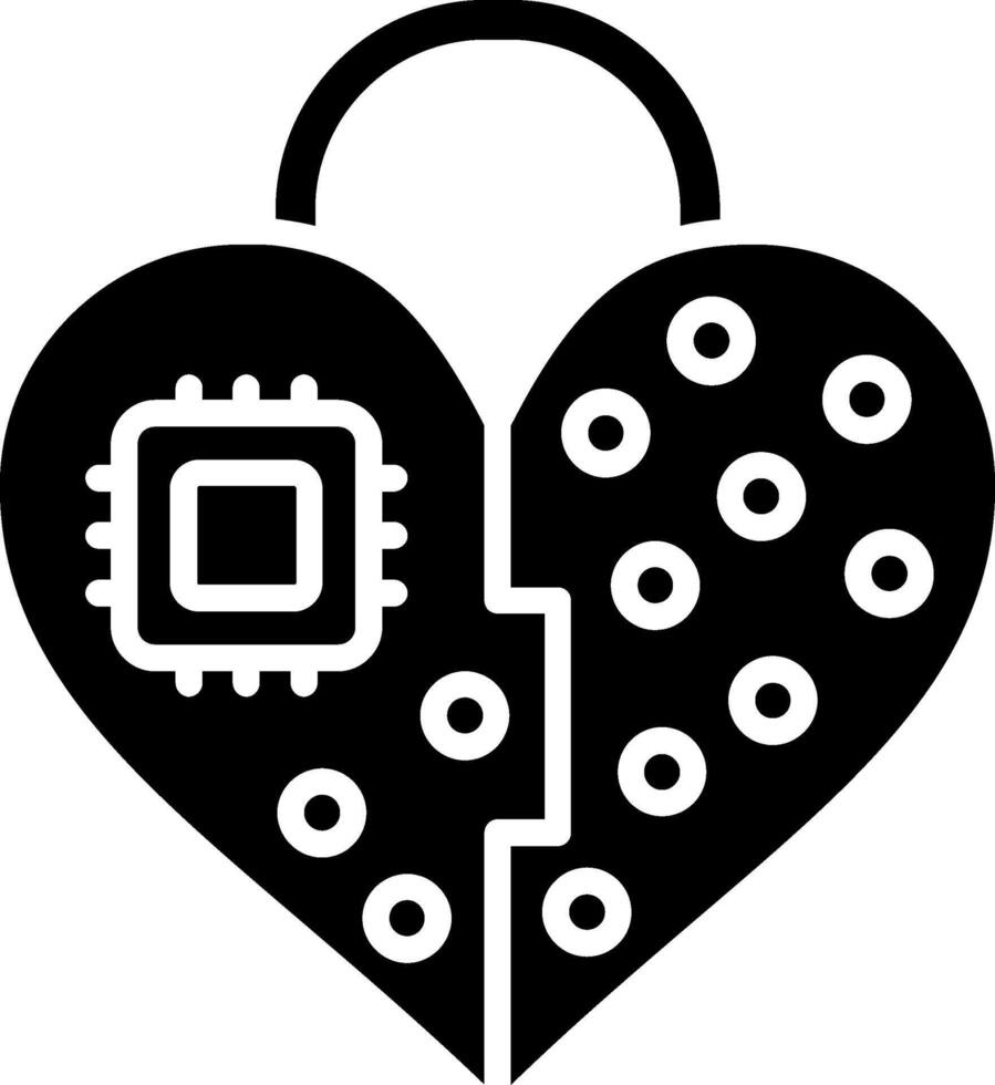 Heart Glyph Icon vector