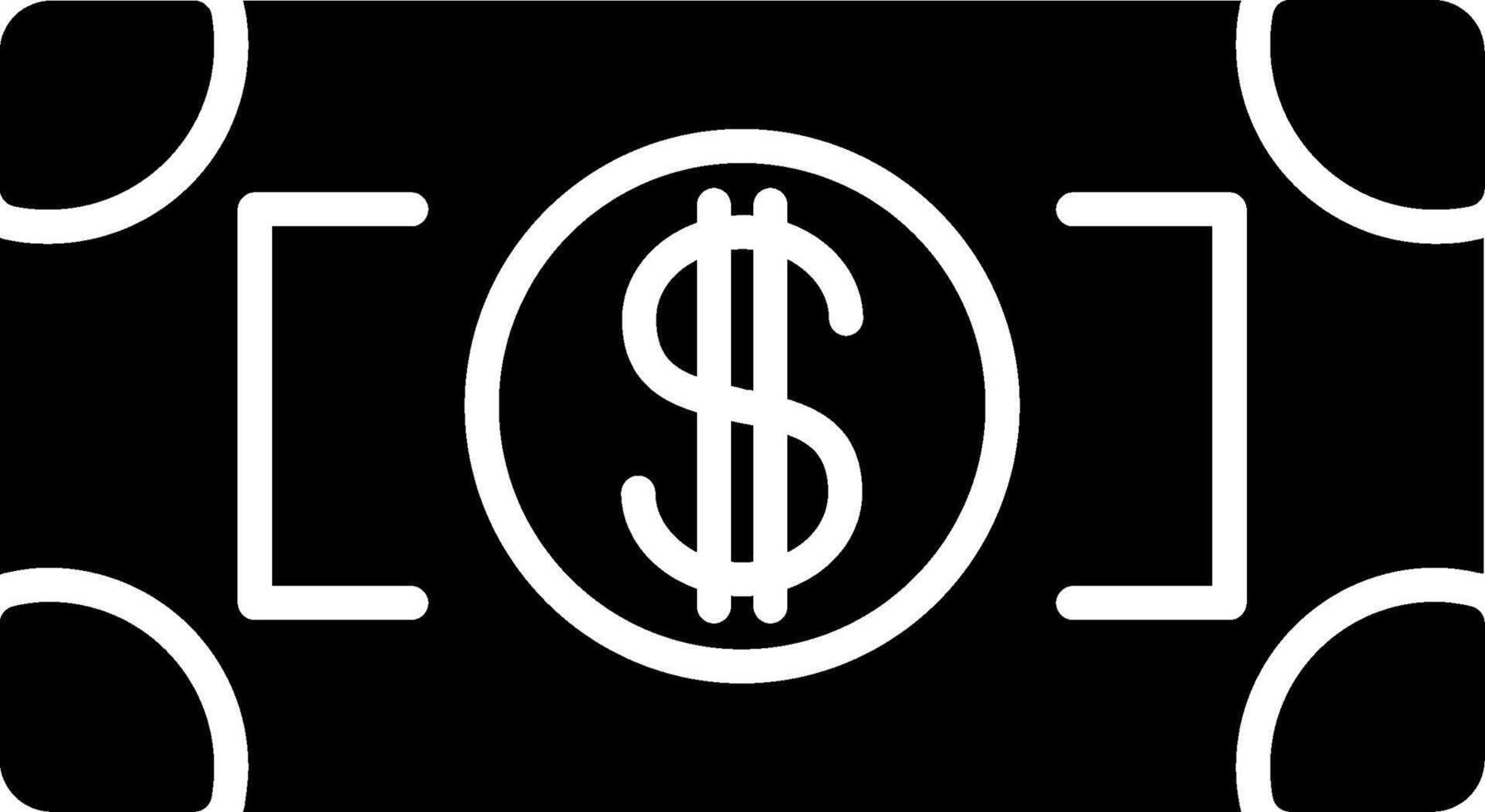 Money Glyph Icon vector