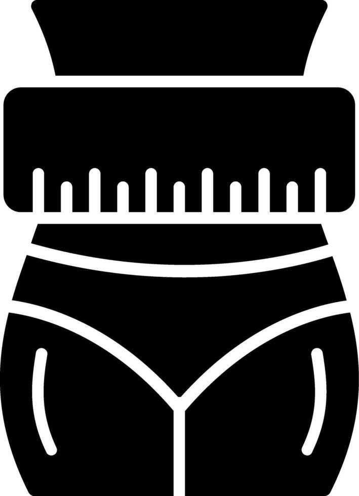 Measure Glyph Icon vector