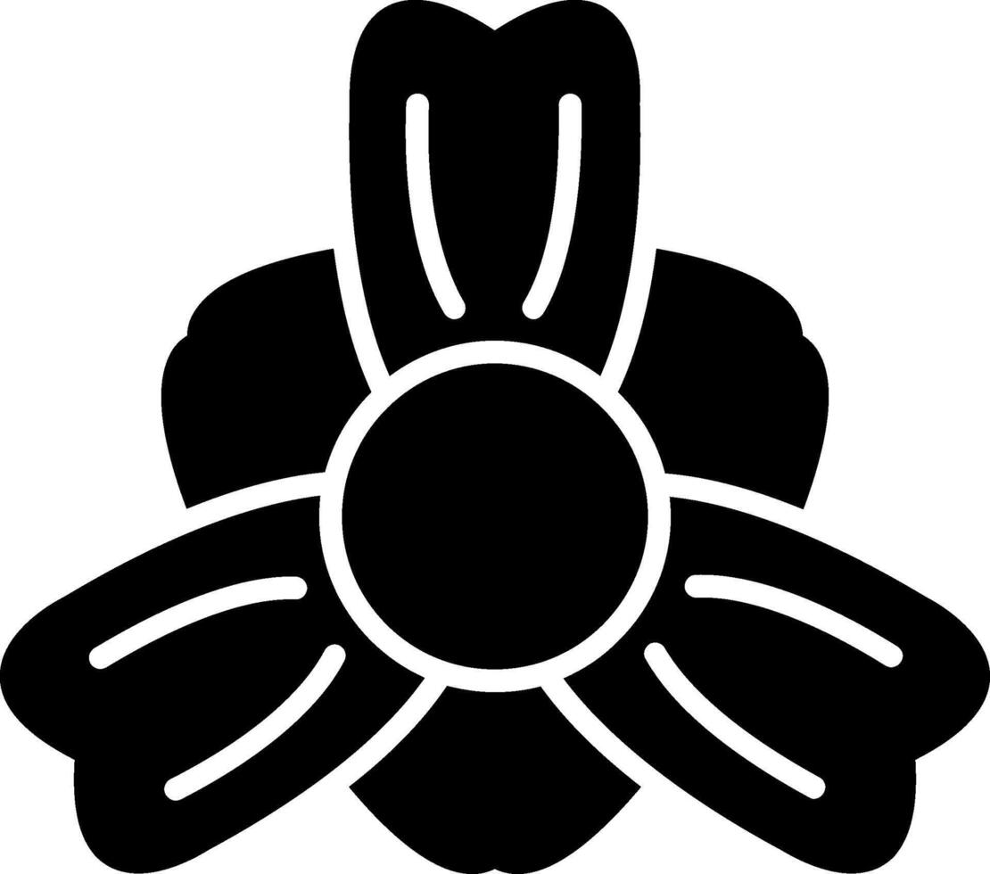 Lily Glyph Icon vector