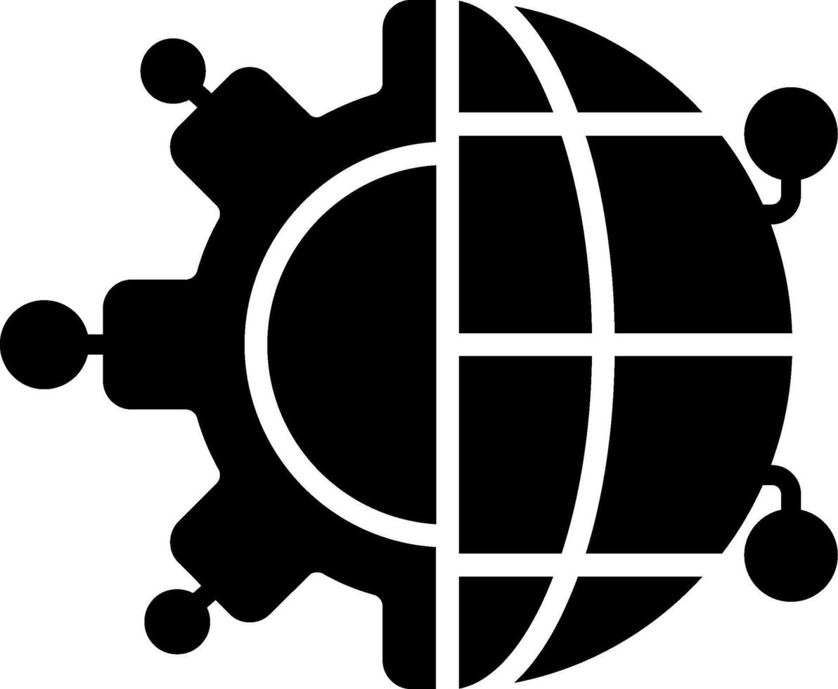 Network Glyph Icon vector
