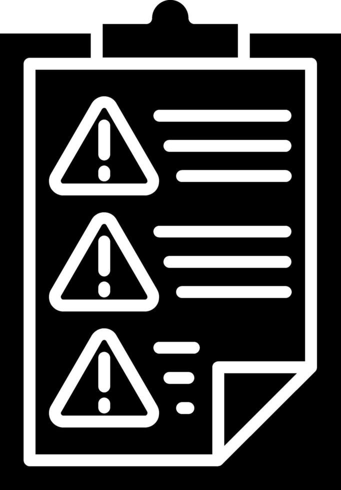 Reporting Glyph Icon vector