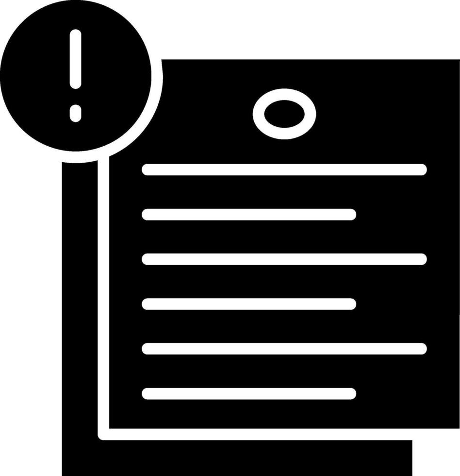 Notes Glyph Icon vector