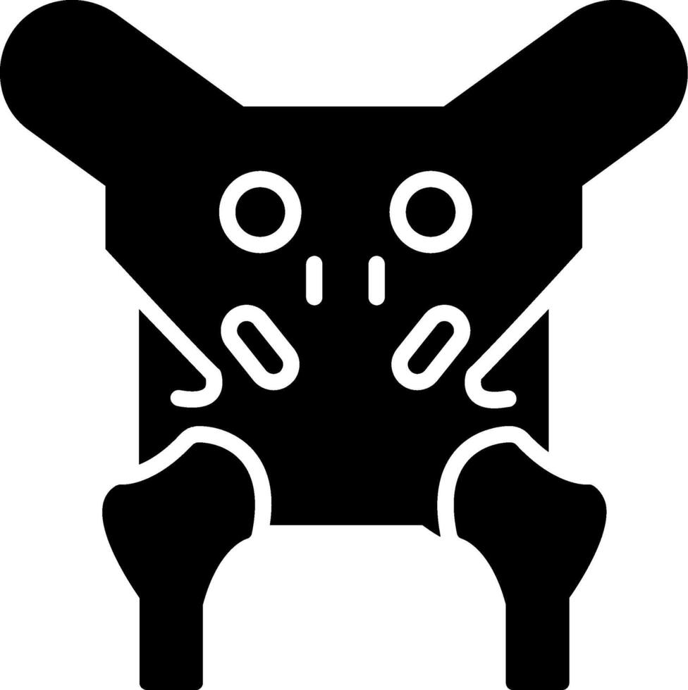 Pelvis Glyph Icon vector