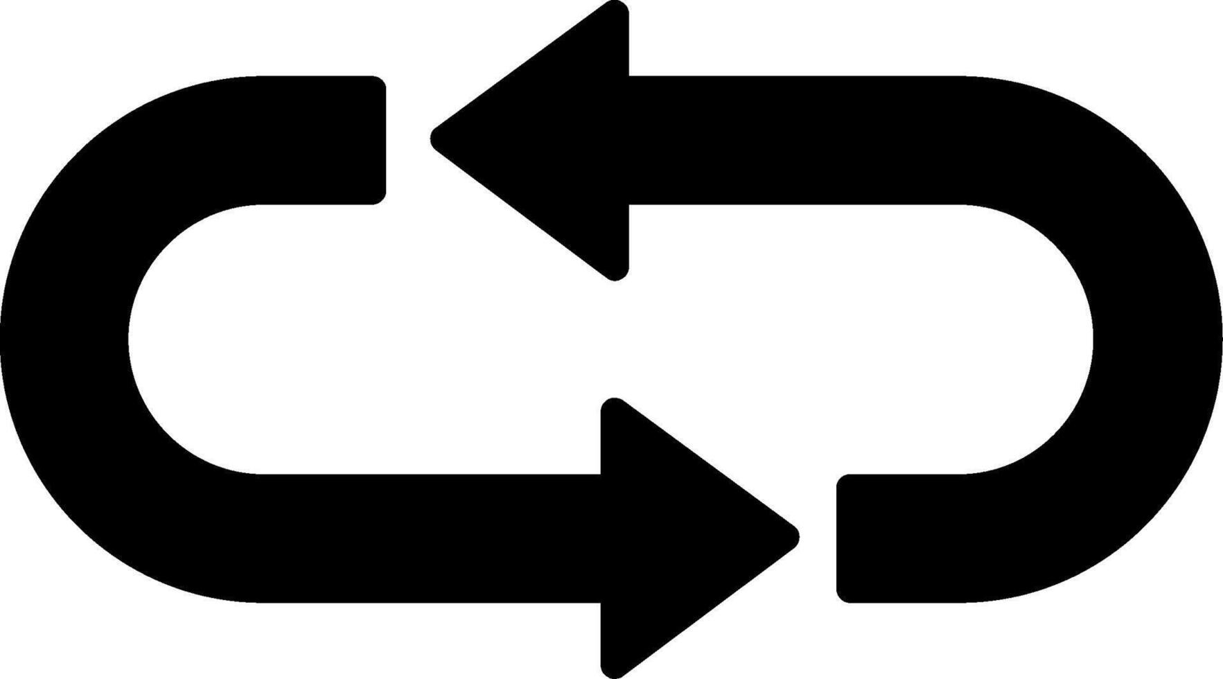Repeat Glyph Icon vector