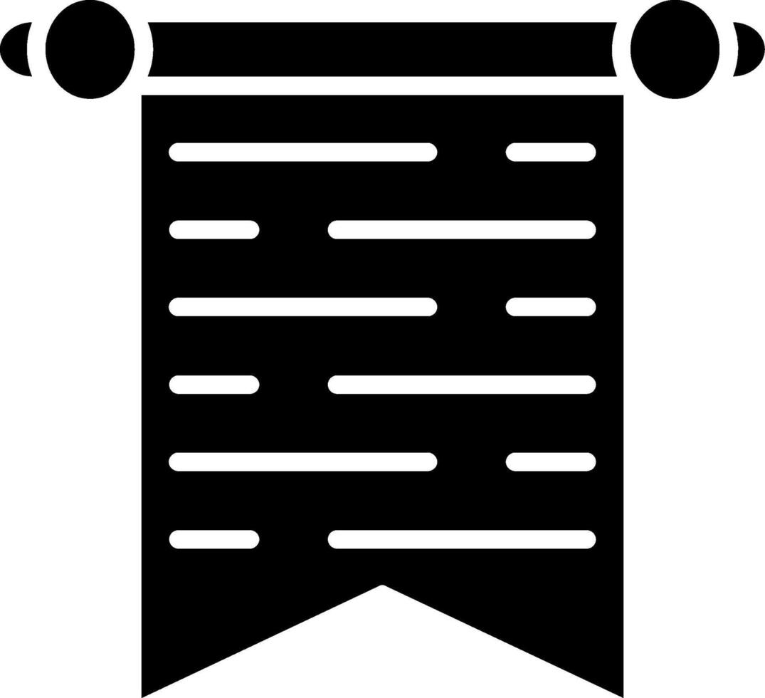 Flag Glyph Icon vector